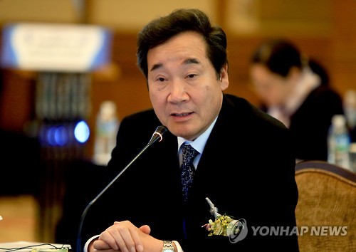 资料图片：全罗南道道知事李洛渊(韩联社)