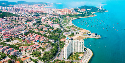 威海半月湾美景如画