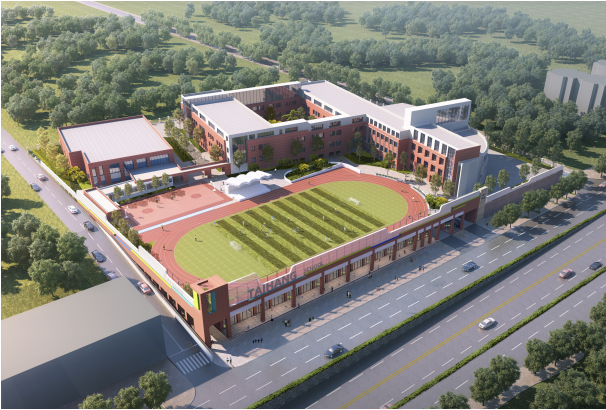 太行山路小学改扩建及配套工程项目效果图。