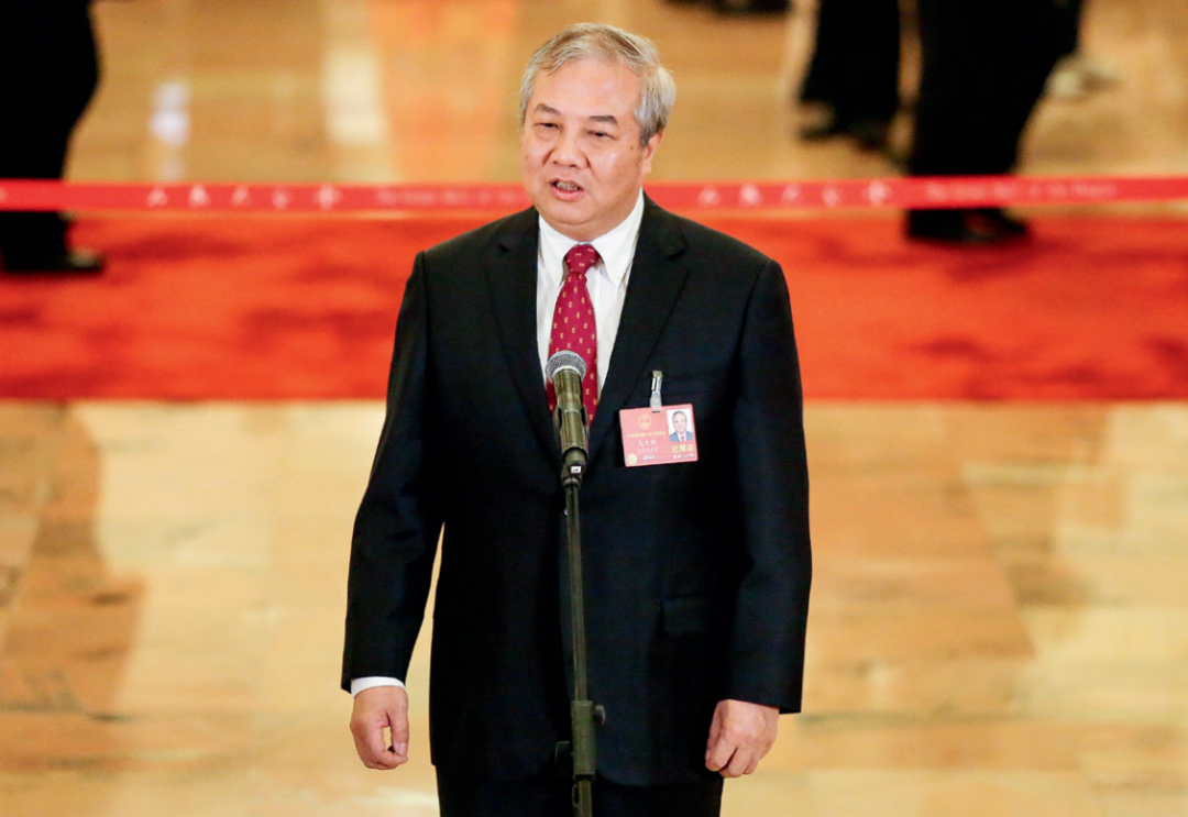 2018年3月9日，吴光辉在全国两会第二场“代表通道”上接受媒体采访。