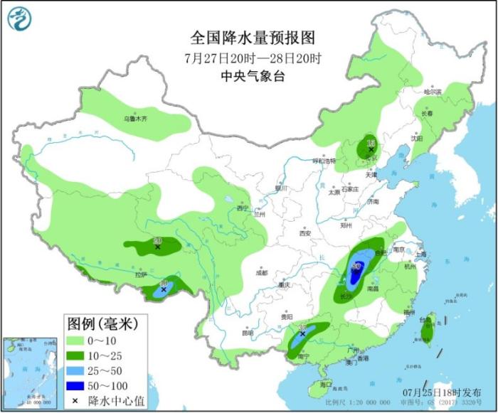 中国新闻网|四川盆地长江中下游地区有强降雨 华北等地多阵雨或雷阵雨