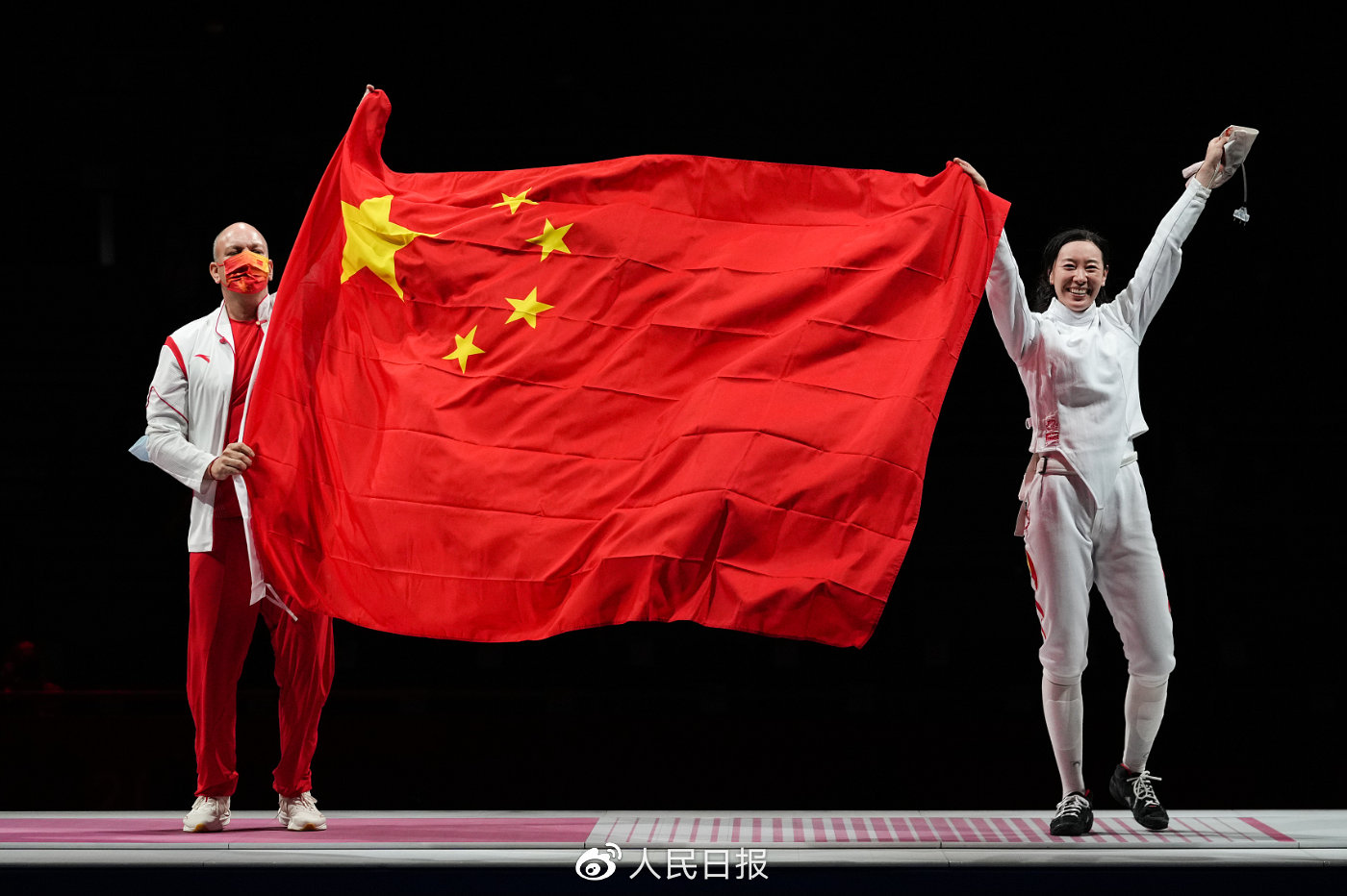 2021年7月24日，东京奥运会女子个人重剑决赛，孙一文一剑定胜，为中国队夺得第3块金牌。