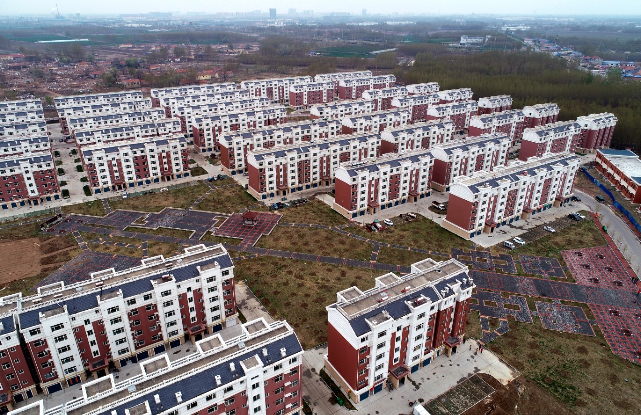 4月10日，高青经济开发区（常家镇）三合社区的新楼房，说约李旧村的村民将被安置在这里。