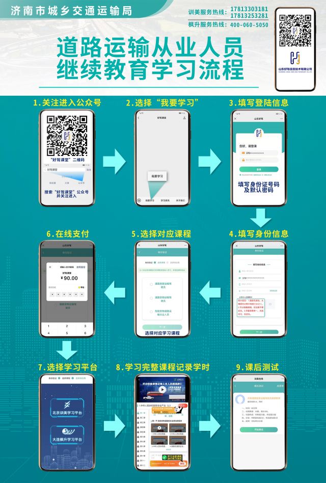 济南市启动道路运输从业人员网络继续教育(图1)