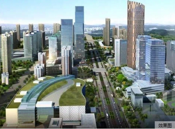 （济南“TOD+城市更新”试点项目——6号线东仓站综合开发项目效果图）
