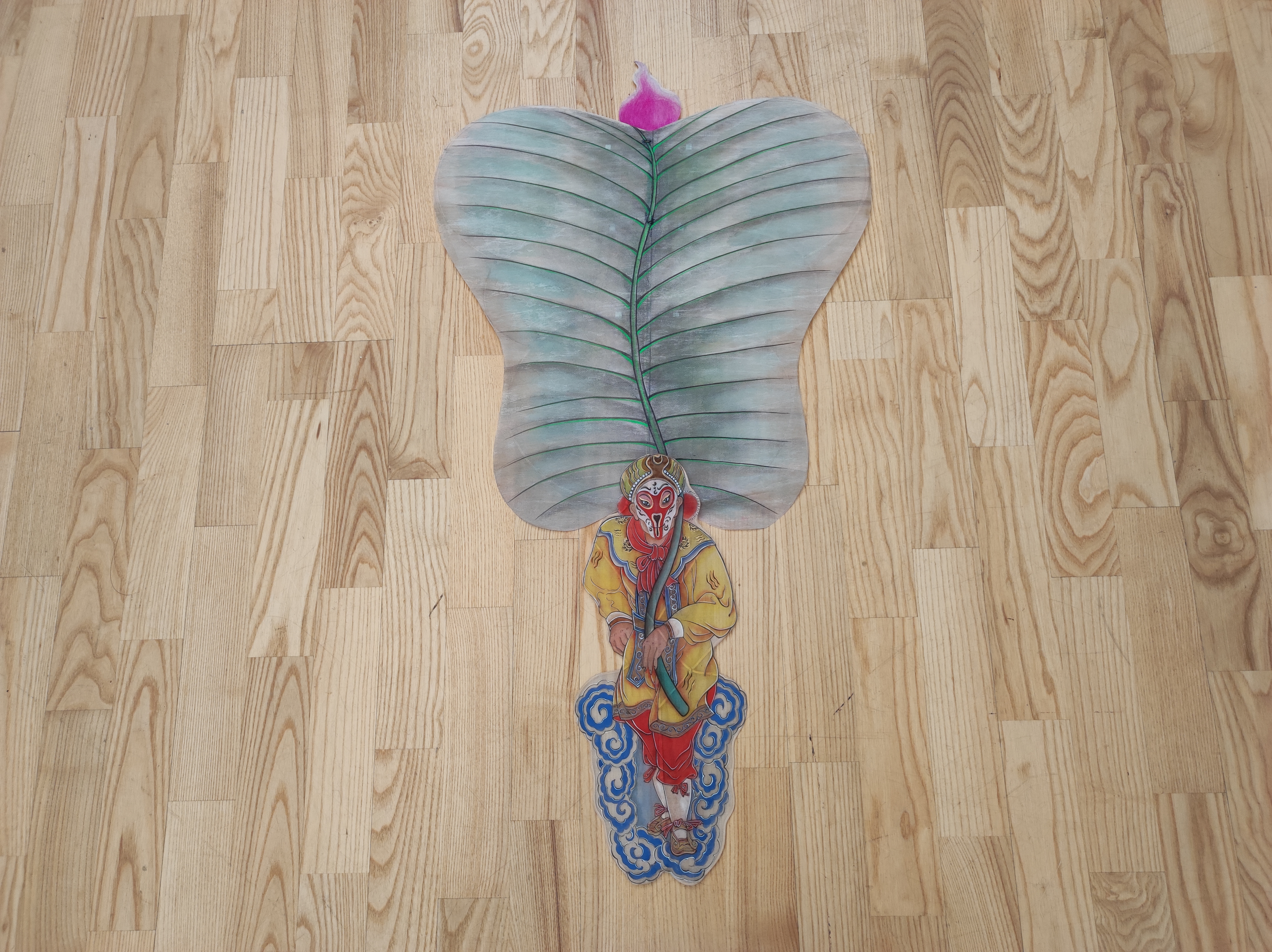 ▲參展風箏《三借芭蕉扇》（濰坊風箏博物館供圖）
