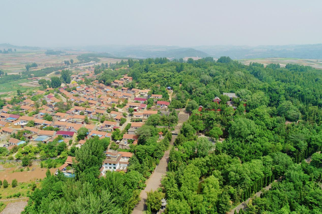 图为四门洞村全景。