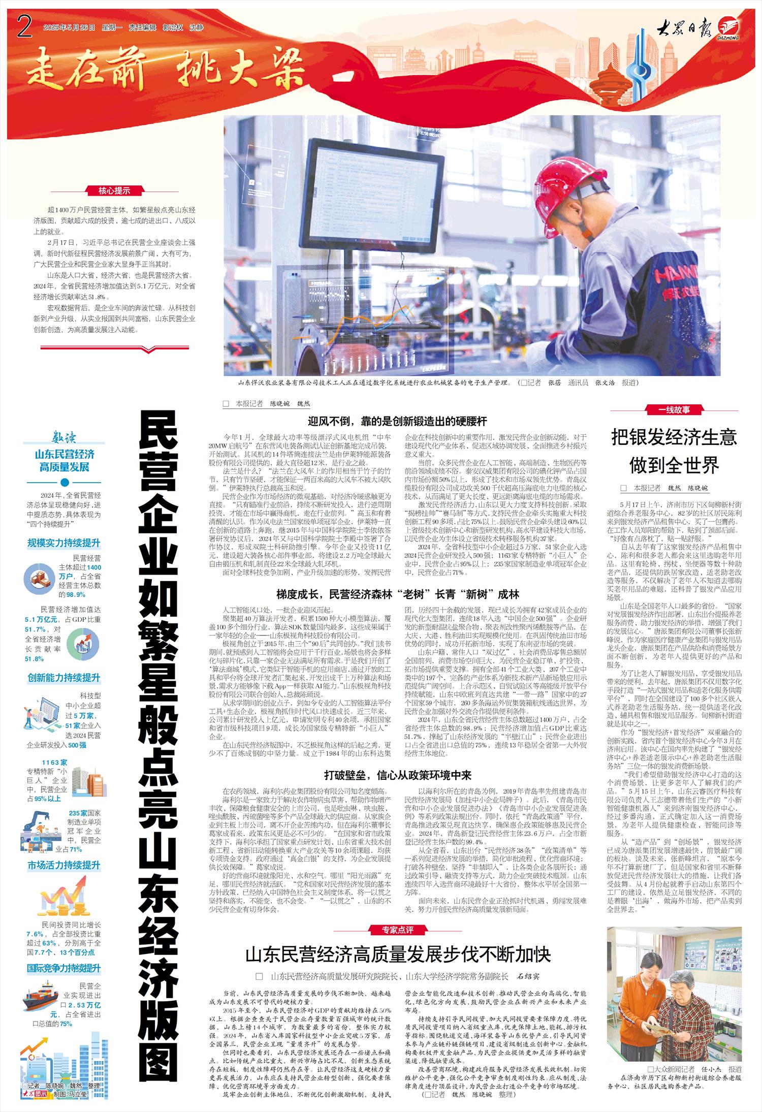 民营企业如繁星般点亮山东经济版图